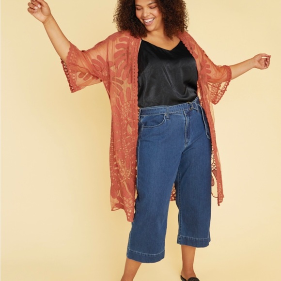 STYLESTALKER Embroidered Cardigan (Kimono) - Plus NEW - Picture 4 of 8